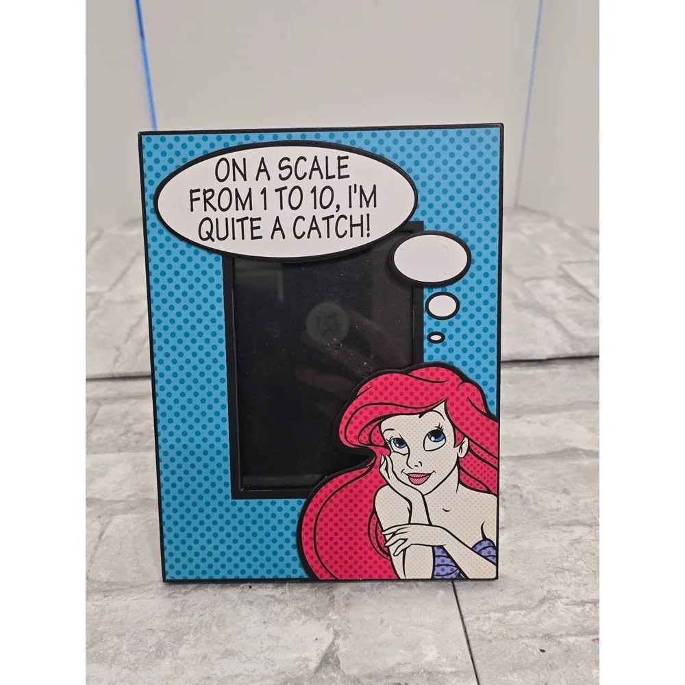 The Little Mermaid Pop Art Picture Frame‎ 3.5x5 Disney Store Quite a Catch